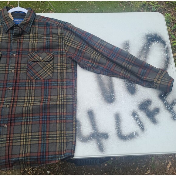 Vintage Pendleton Wool flannel Field Shirt - Picture 6 of 11